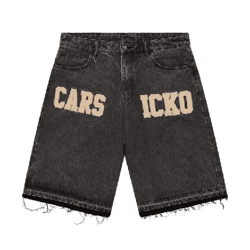 Black Carsicko Jean Shorts
