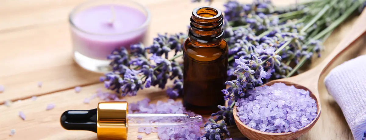 Lavender Oil on Face